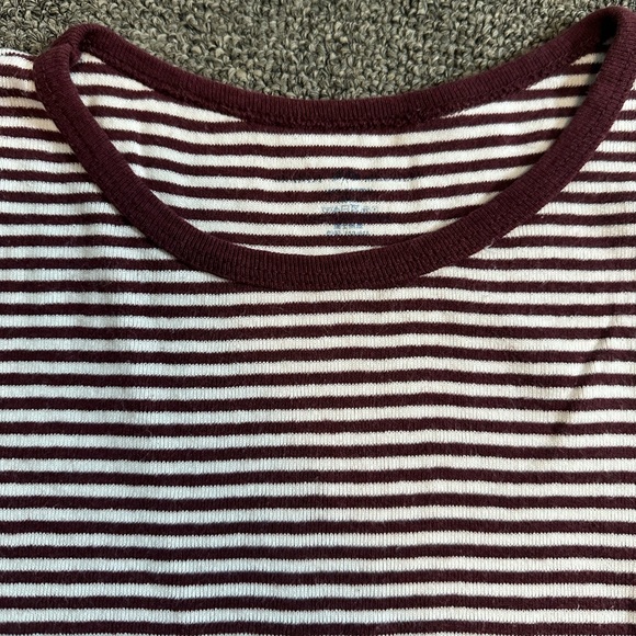 Brandy Melville Red Striped Tee - Picture 2 of 2